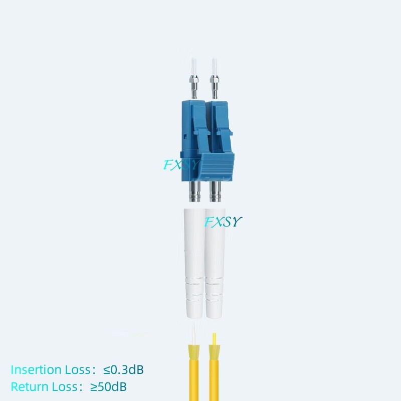 5Pcs 1-15m LC UPC to LC SC FC ST UPC Single Mode Duplex Fiber Optic Patch Cord