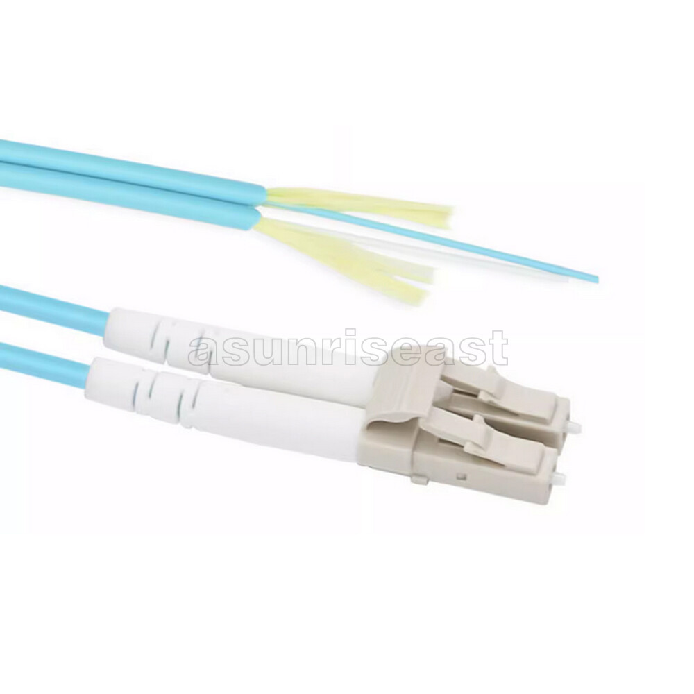 LC UPC to LC UPC 10G OM3 Multimode Duplex Fiber Optic Patch Cord Cable 1-40m lot