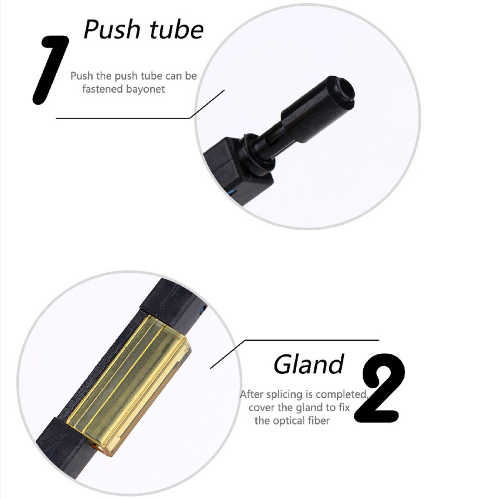 5 Pcs L925B Universal Optical Fiber Cable Wire Quick Fast Splice Connector