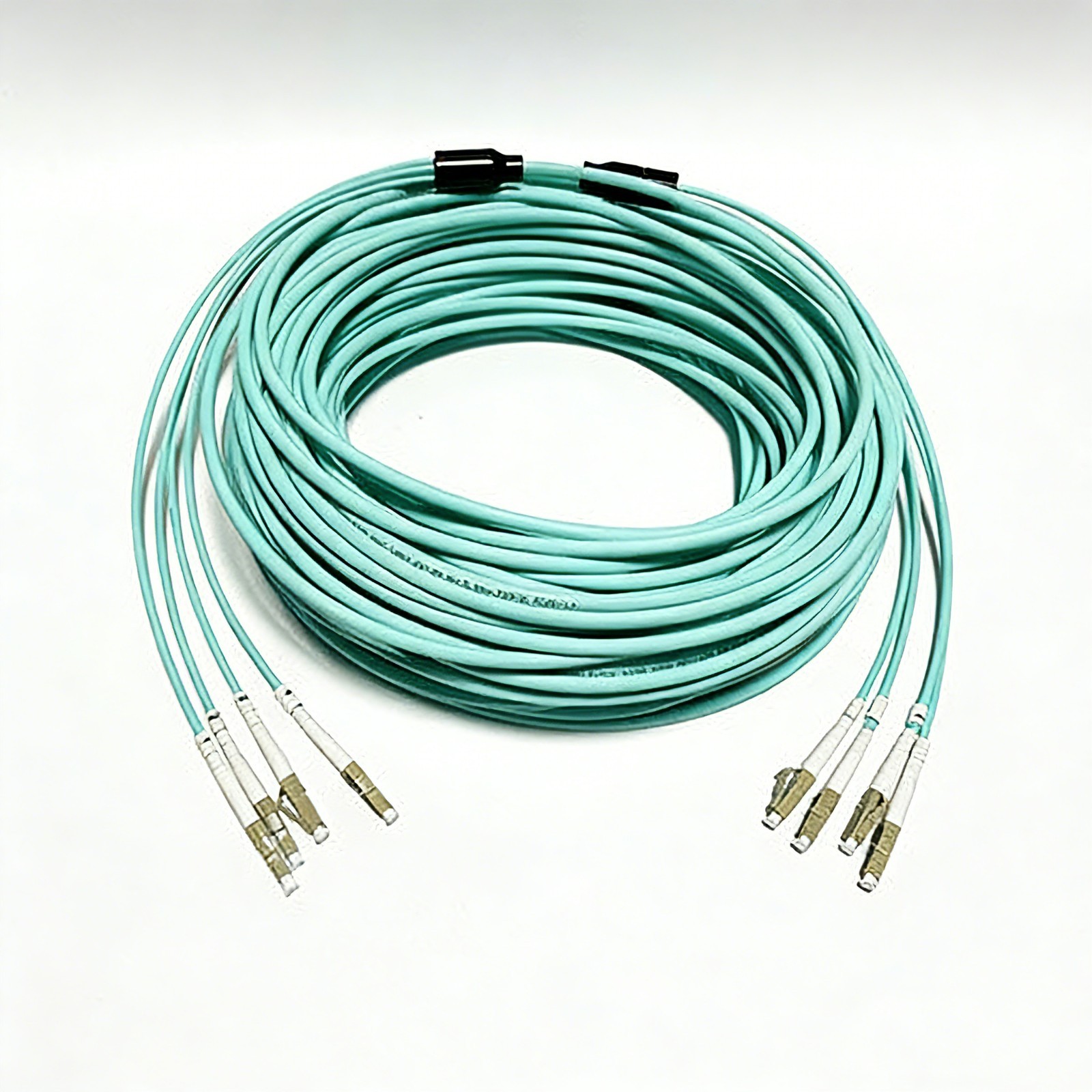 20M OM3 10GB Multimode Armored Fiber Patch Cord 4 Strand SC FC LC ST UPC Jumper