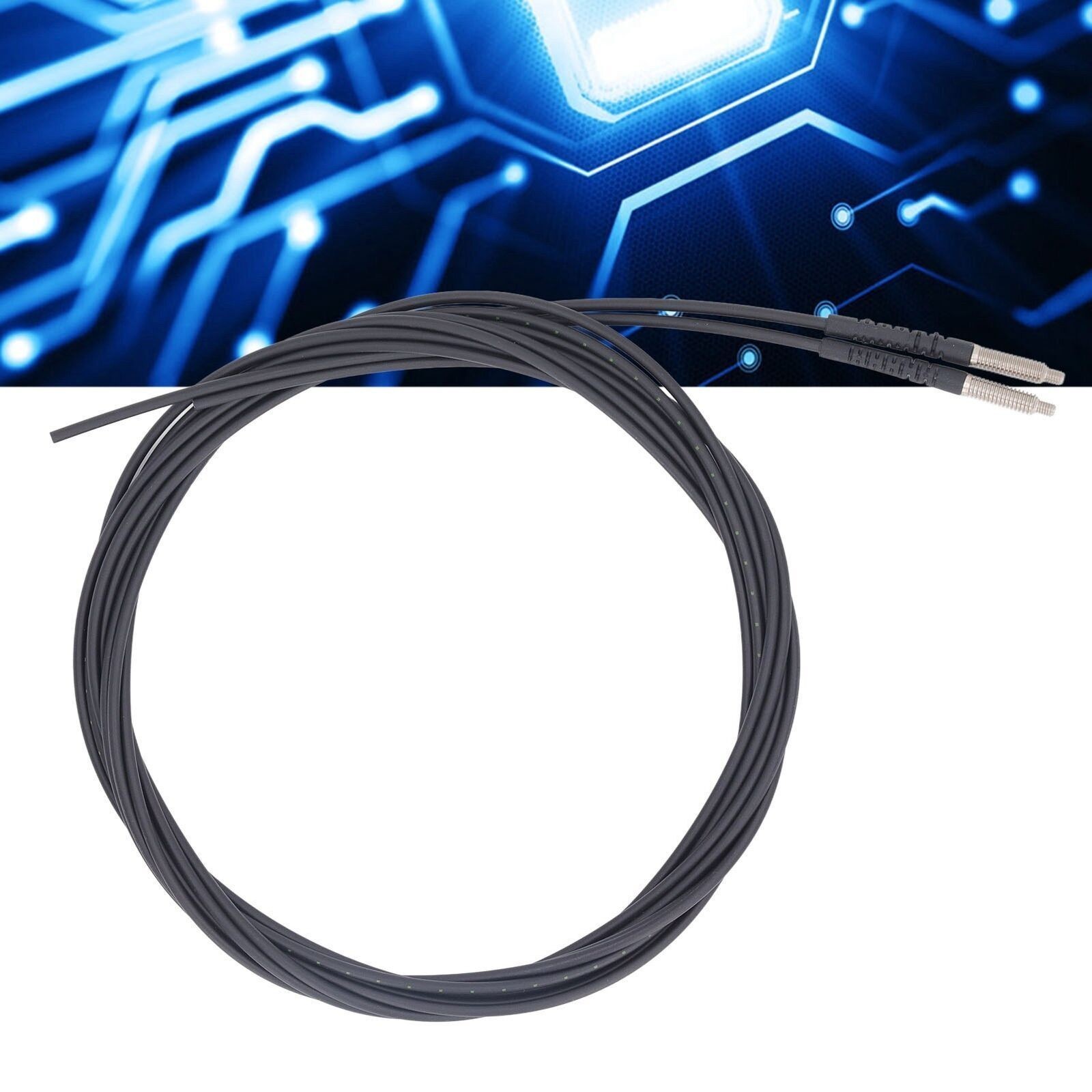 Fiber Optic Sensor 0 to 3600mm Distance Measuring M4 Thread Probe Fiber Optic