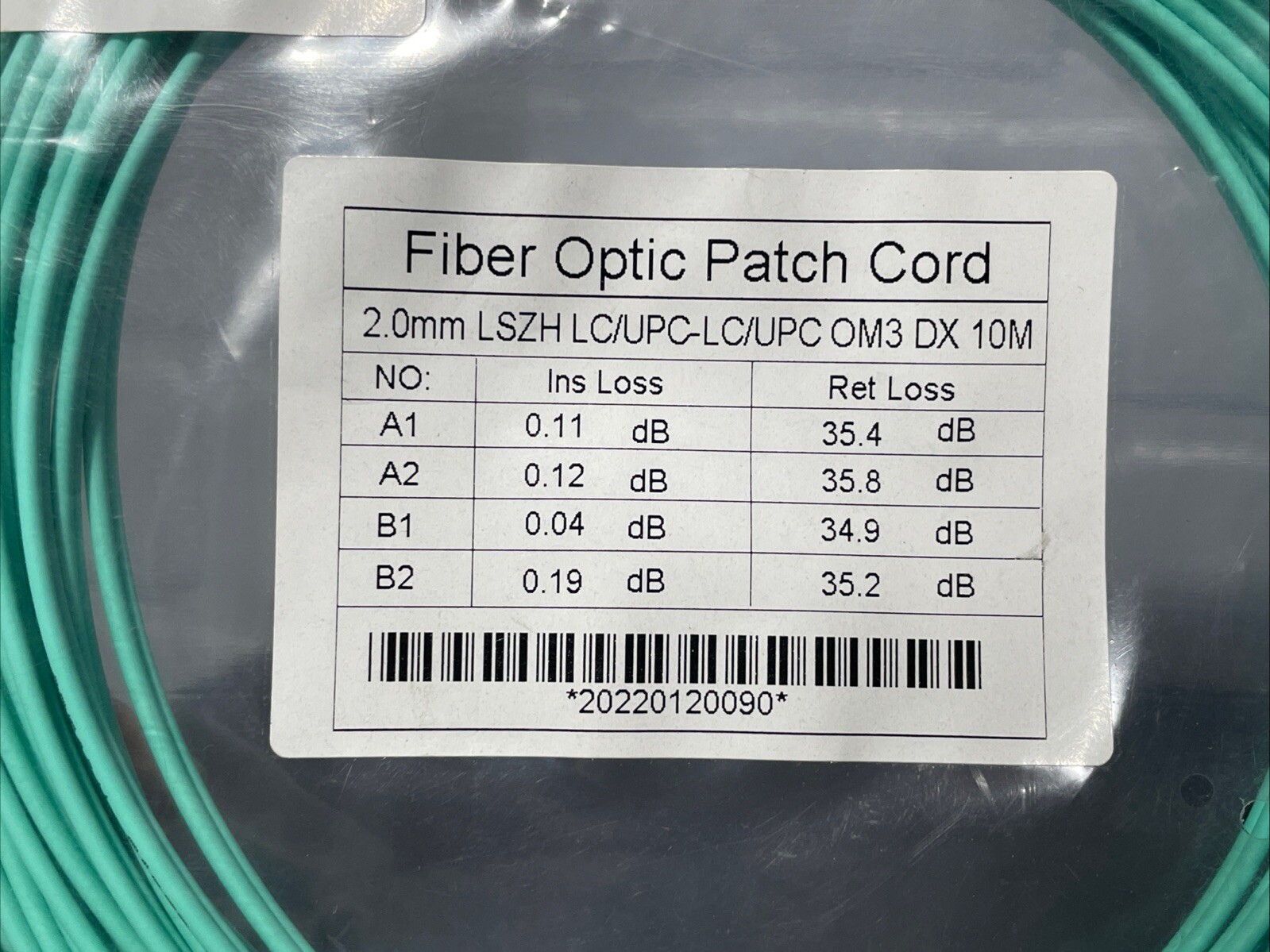 New In Package Fiber Optic Patch Cord 2.0mm