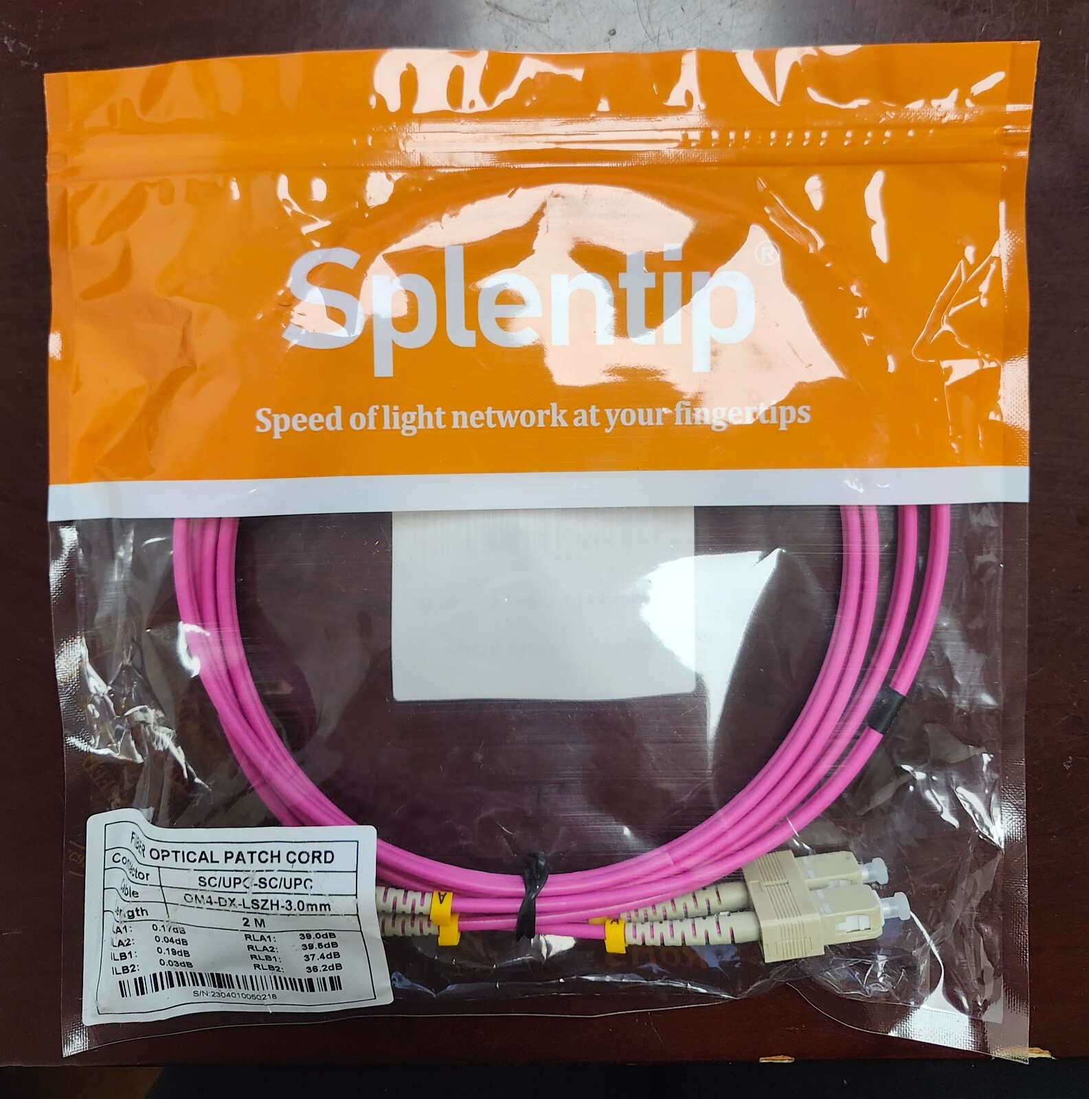 🔥Splentip 2m 6.5ft SC SC OM4 Fiber Optical Patch Cable Cord DX LSZH 3.0 SC SC🔥