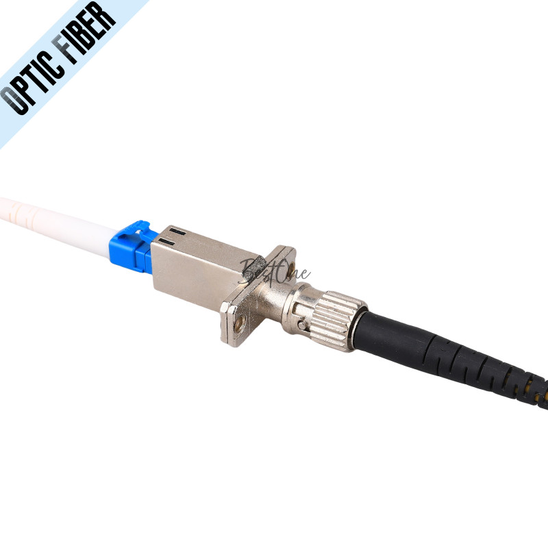 2Pcs LC to SC FC ST UPC APC Optic Fiber Connector Coupler Optical Fiber Adapter