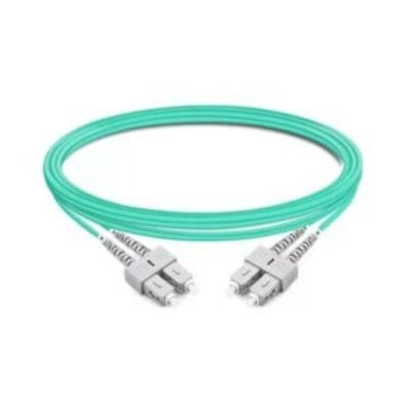 [2pcs] SC UPC‑SC UPC Duplex OM3 50/125 Fiber Patch Cord LSZH LAN