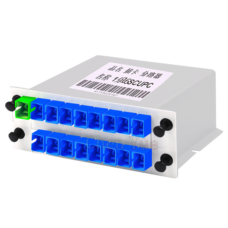 Cassette Type Plug IN Modual 1 *16 PLC Fiber Optic Splitter Box SC UPC Connector