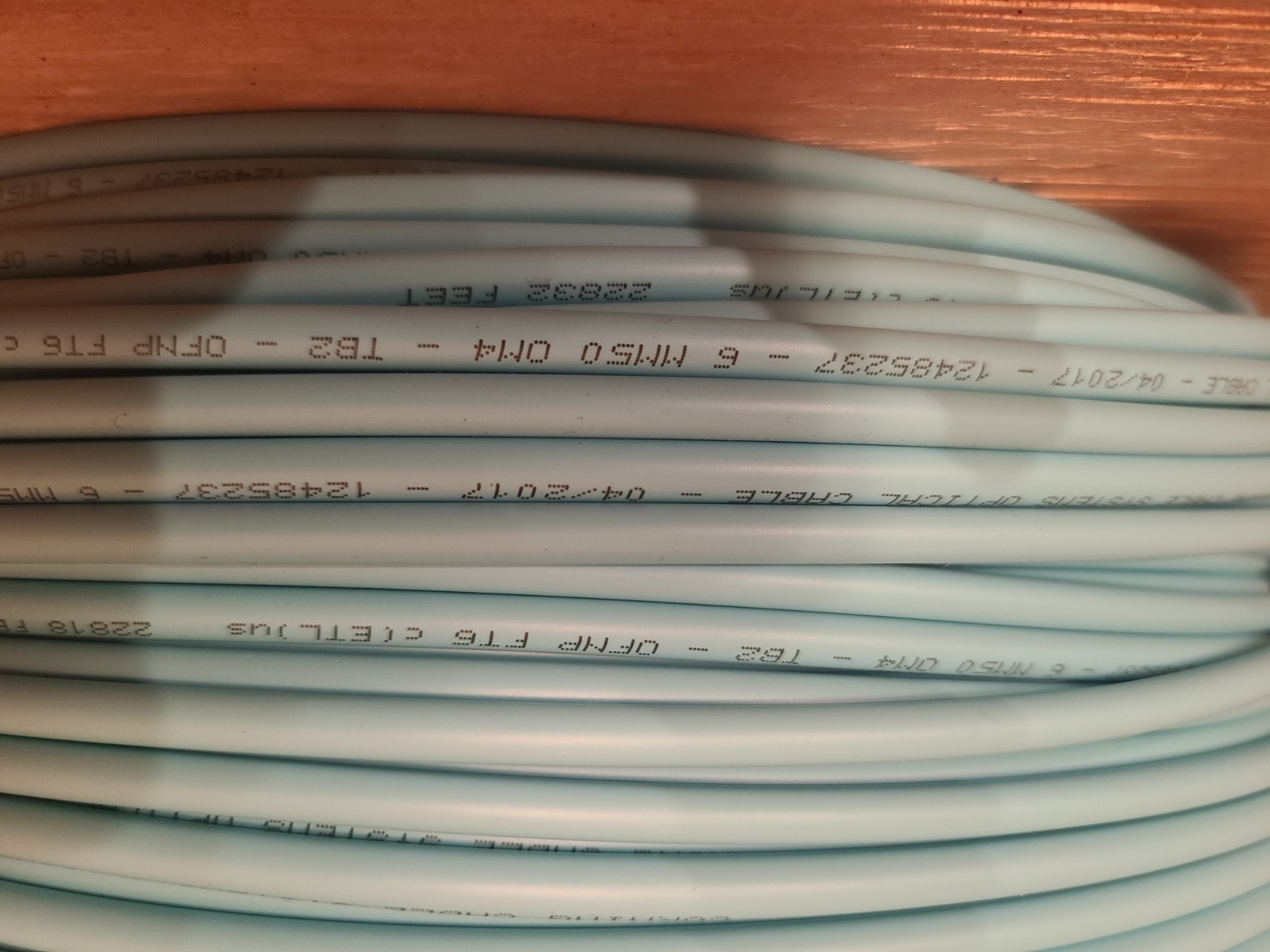 516 Ft – Corning 6-Strand Multimode OM4 Fiber Optic Cable