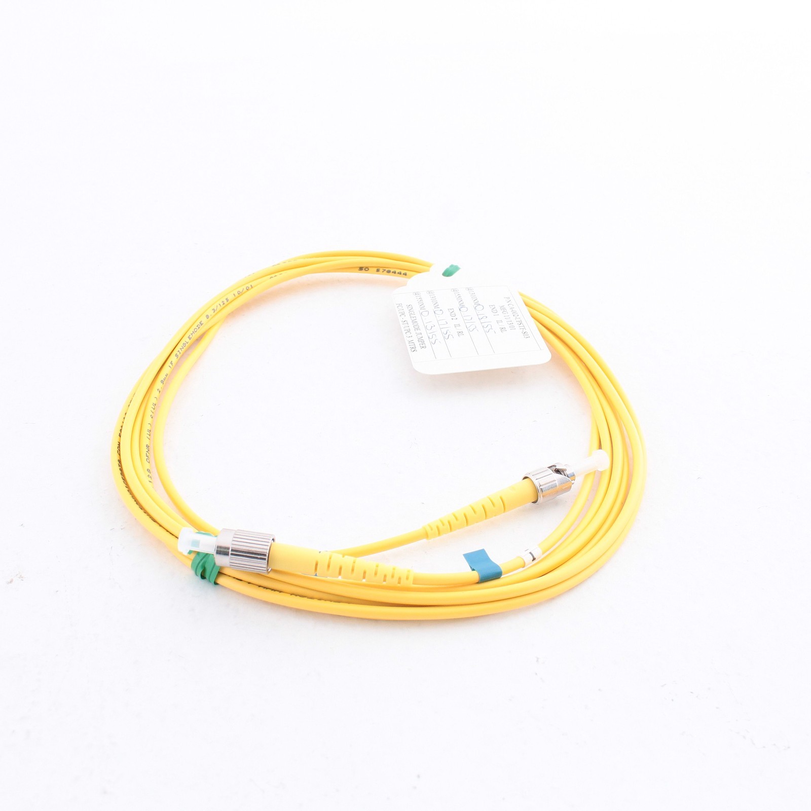3M Leviton Fiber Optic Single-Mode Simplex Patch Cable Cord ST FC UPC UPSTF-S03