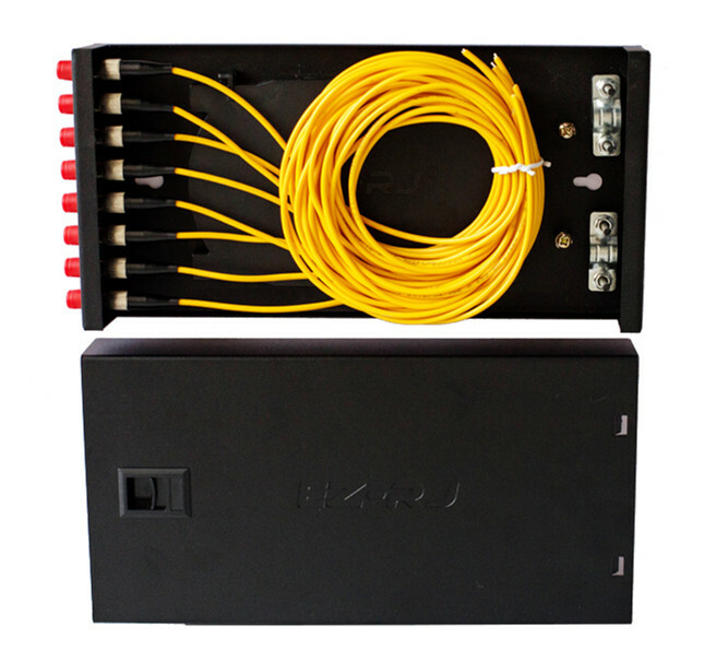 8-port FC fiber optic terminal box thickened 1.0MM full flange + pigtail