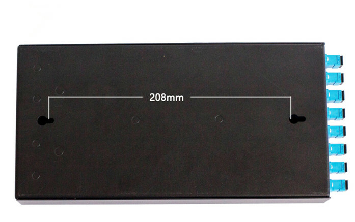 8-port LC fiber optic terminal box thickened 1.0MM including flange + pigtail