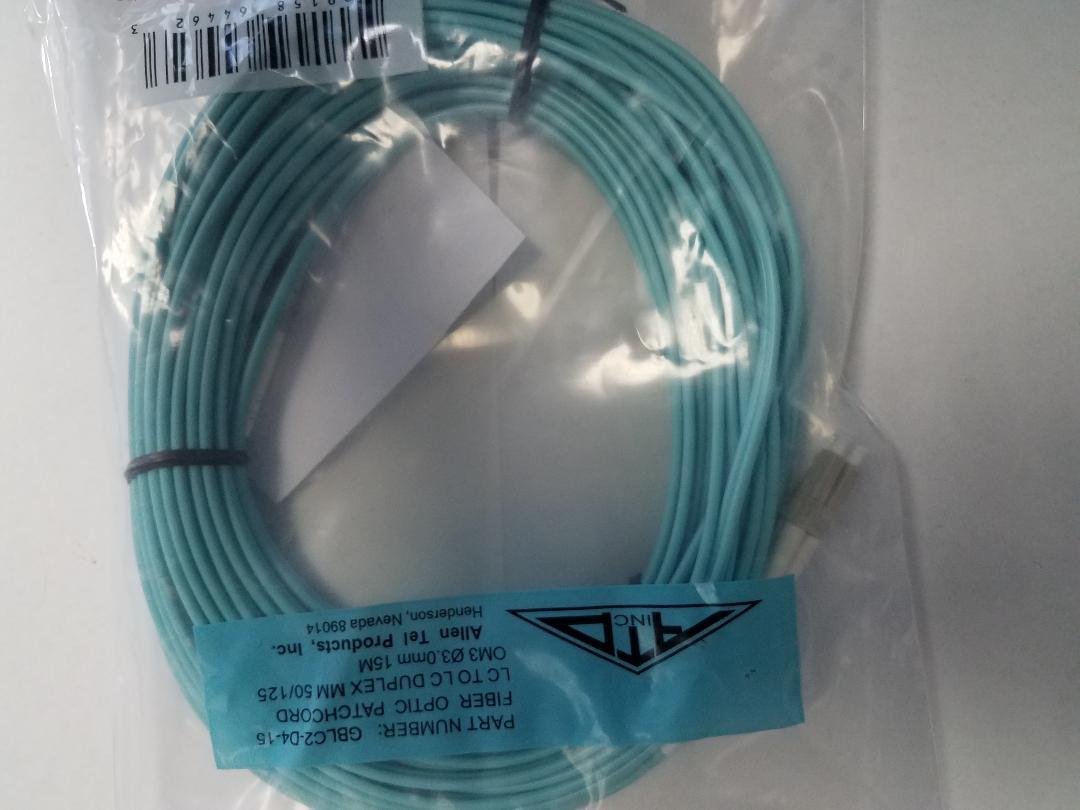 15m (49ft) LC to LC Fiber Optic Duplex 3.0mm OM3 Multimode Cable 50/125(