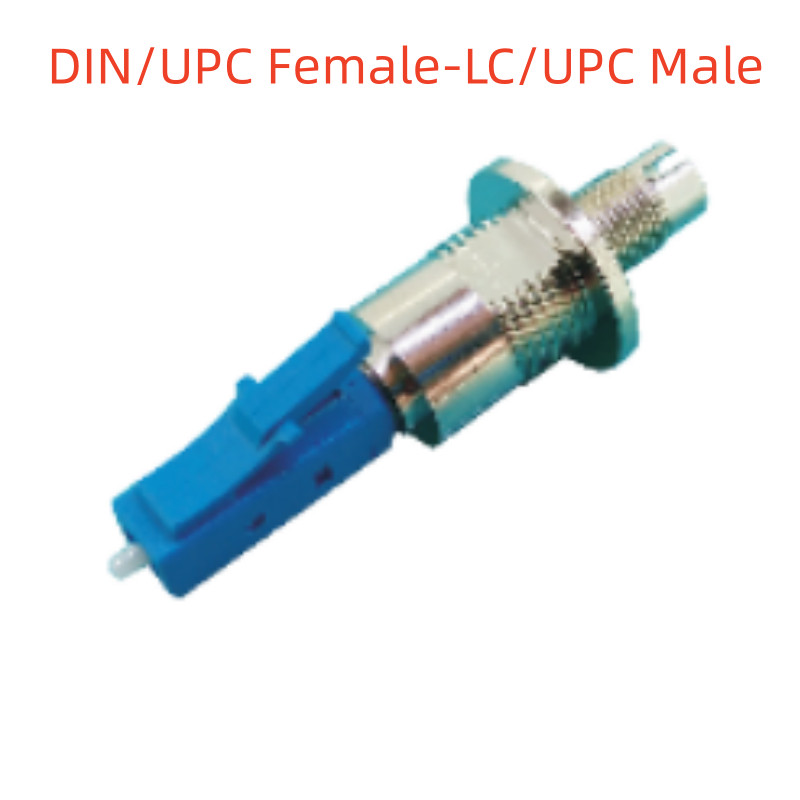 DIN Female to FC SC ST LC Male UPC SM Fiber Optical Adapter Optic Converter