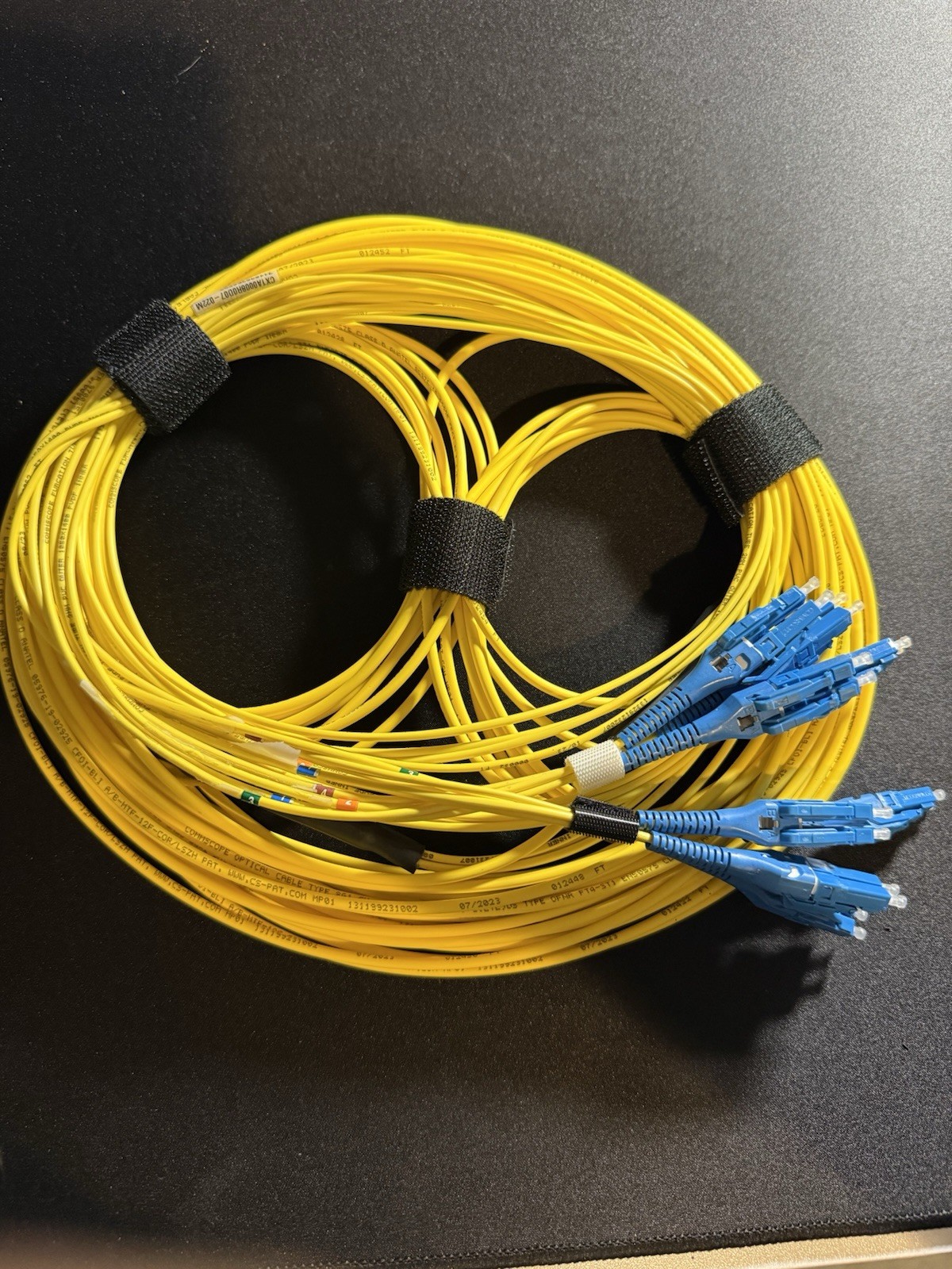 LC-LC Single-Mode Duplex 4 Strand 9/125 Fiber Optic Patch Cord (Multiple Sizes)