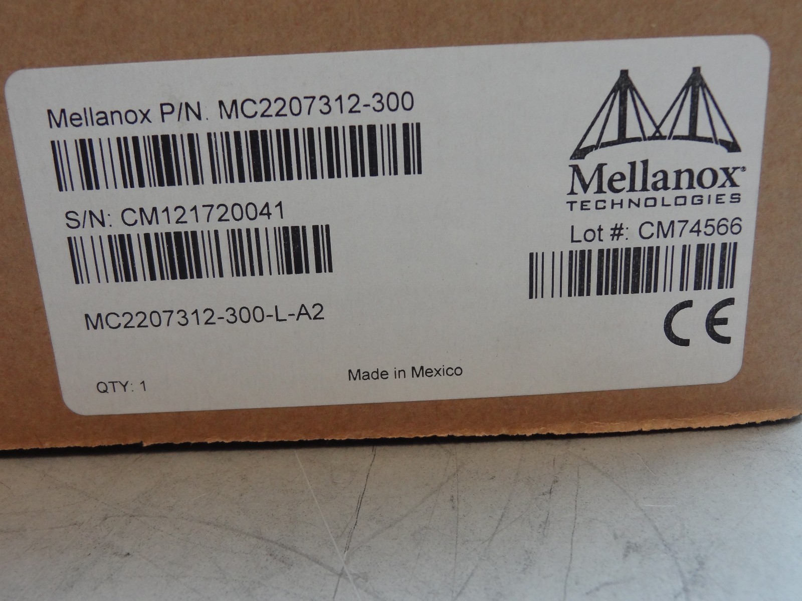 Mellanox MC2207312-300 Active Fiber Cable VPI up to 56Gb/s QSFP 300m #TQ1724