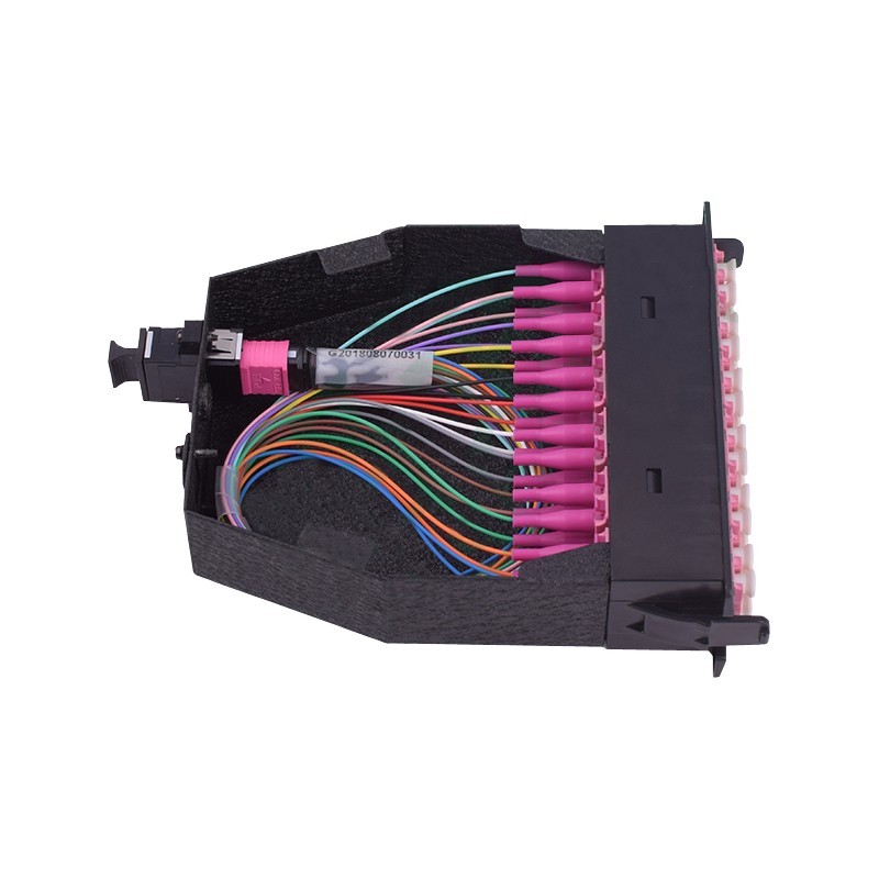 MTP-24 to 12x Duplex LC Type A 24 Fibers OM4 Multimode 50/125 MTP/MPO Cassette