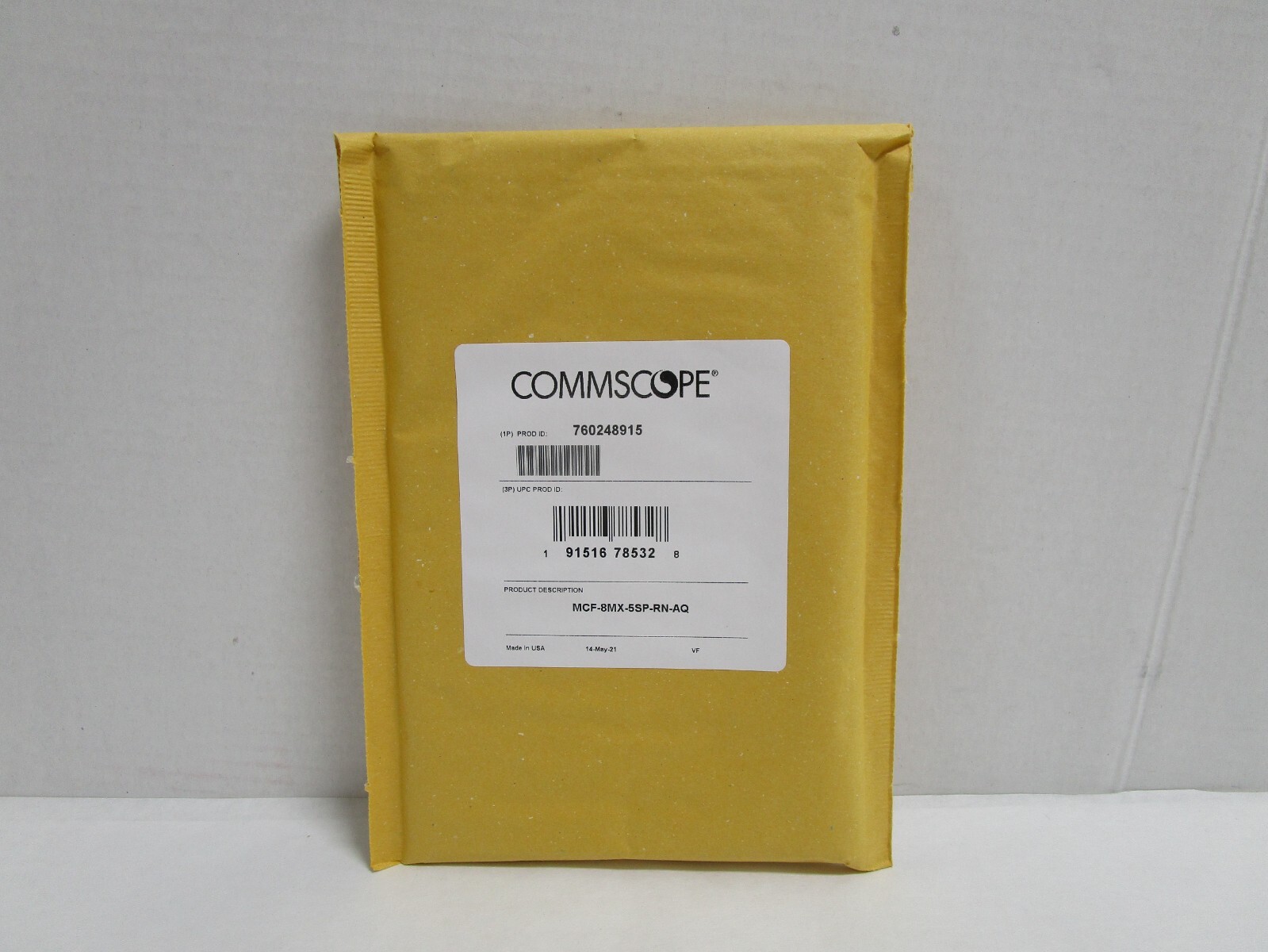 COMMSCOPE 760248915 Qwik-Fuse MPO Connector PINNED OM3/4/5 Aqua Bare Ribbon MALE