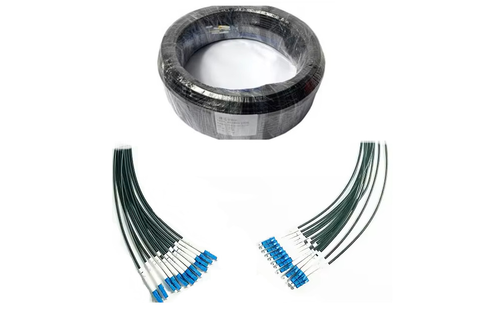 12 Strands 20M LC-LC Outdoor Armored Single-Mode Fiber Optic Cable -48390
