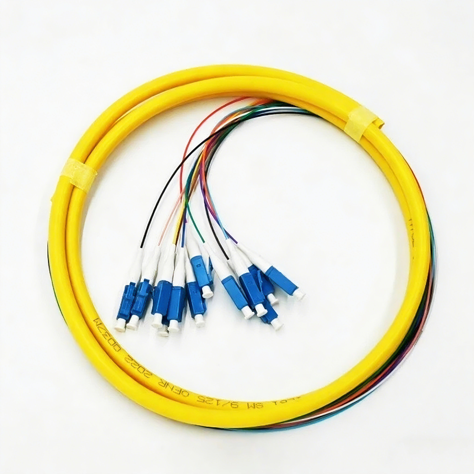 12F SC LC FC ST UPC SingleMode Bunch Fiber Optic Pigtail 1M SM 9/125 Pigtails