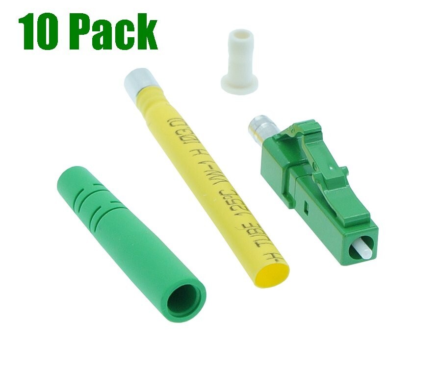 10 Pcs LC-APC Simplex Singlemode Fiber Optic Optical 2.0mm Connector Adapter