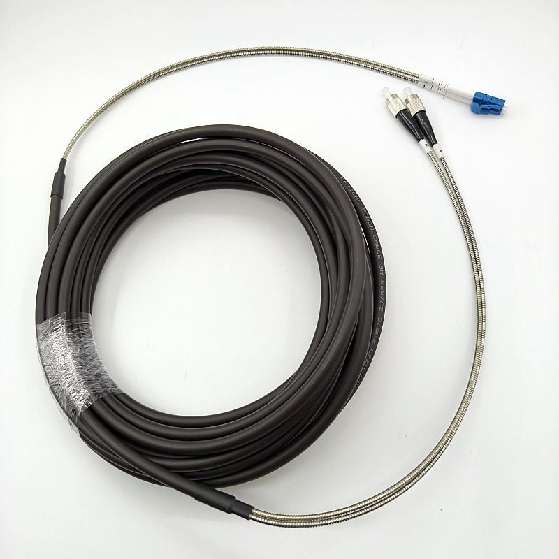 1~20M LC-FC Duplex Outdoor cable Single Mode 7.0mm LSZH Outdoor Fiber Patch Cord