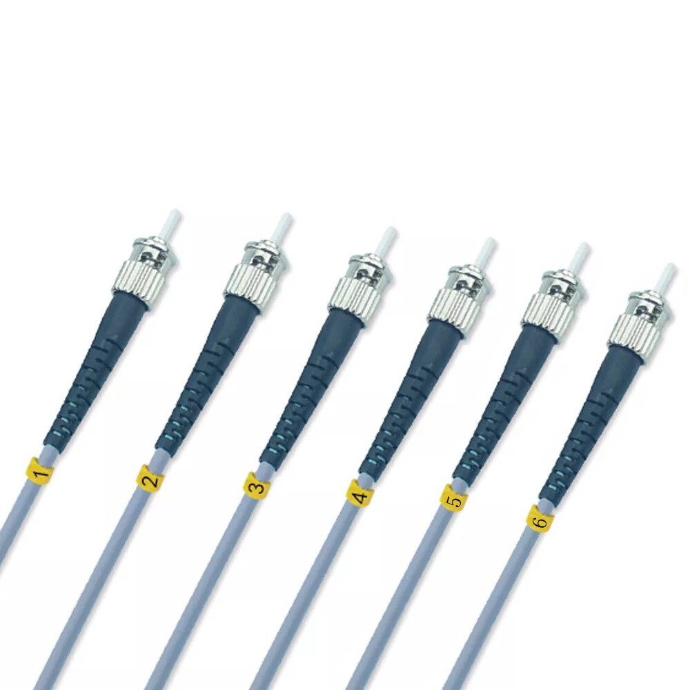 150M Armored Fiber Cable ST-ST UPC Multi- Mode 6 Strand Fiber Optical Patch Cord