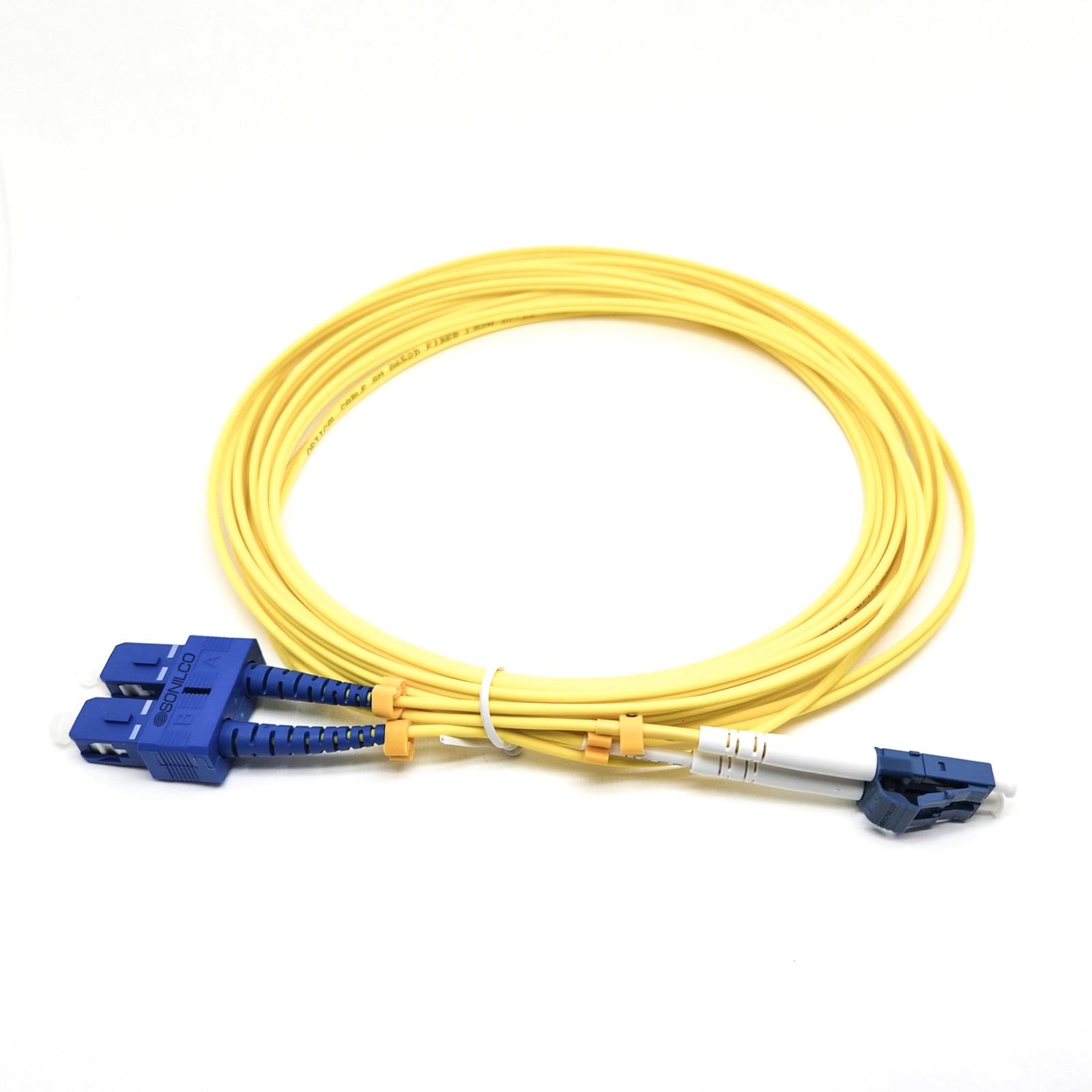 2M/6.5ft LC/UPC to SC/UPC Fiber Optic Patch Cable Single Mode Duplex 2.0
