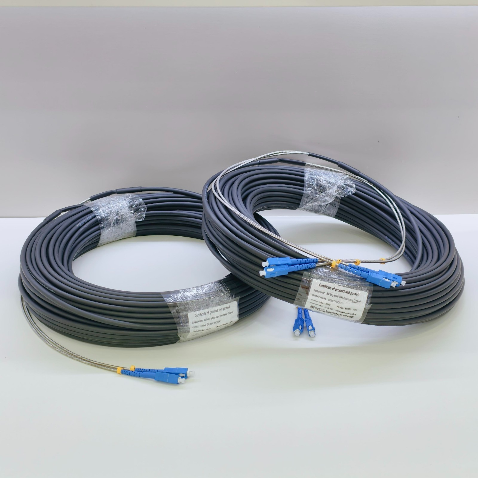 1~20M 7.0mm Duplex Outdoor Fiber Optic Jumper SM SC UPC FTTA Communication Cable