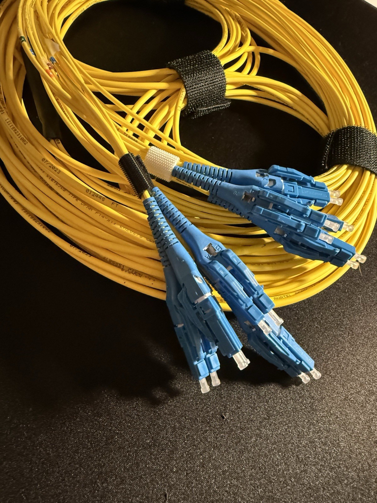 LC-LC Single-Mode Duplex 4 Strand 9/125 Fiber Optic Patch Cord (Multiple Sizes)