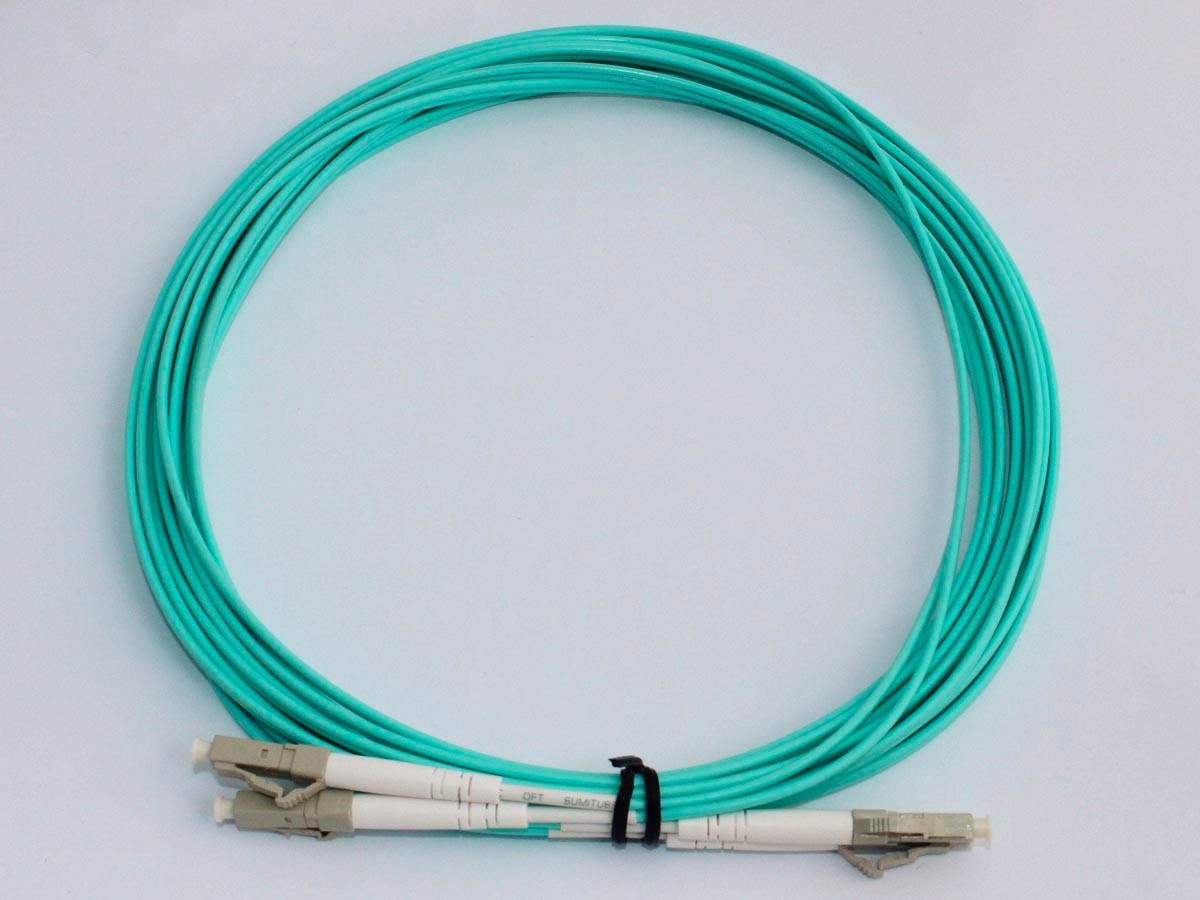 40M LC-LC DUPLEX 10 GIGABIT 50/125 MULTIMODE FIBER OPTIC CABLE