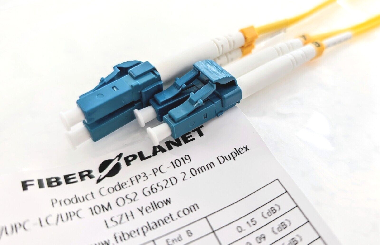 1-15m LC UPC to LC UPC Duplex Single-Mode OS2 Fiber Optic optical Patch Cable