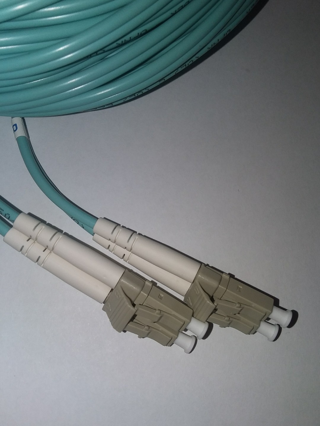 Fiber Optic Patch Cord 49 Ft.LC-LC Duplex Multi Mode 15 Meter 50/125 0M3 3.0mm