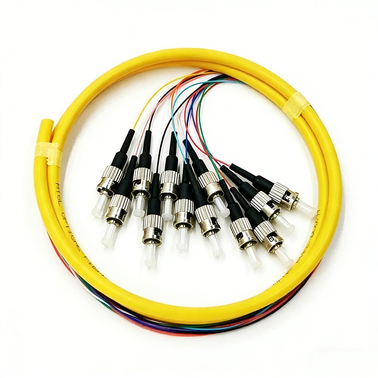 12F SC LC FC ST UPC SingleMode Bunch Fiber Optic Pigtail 1M SM 9/125 Pigtails