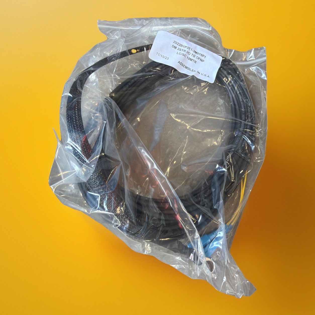 🔥1 Unit ~ Fiber Optic LC/SC 18M Cable Assembly Z022B1P2E1-3M018P1 Duplex🔥