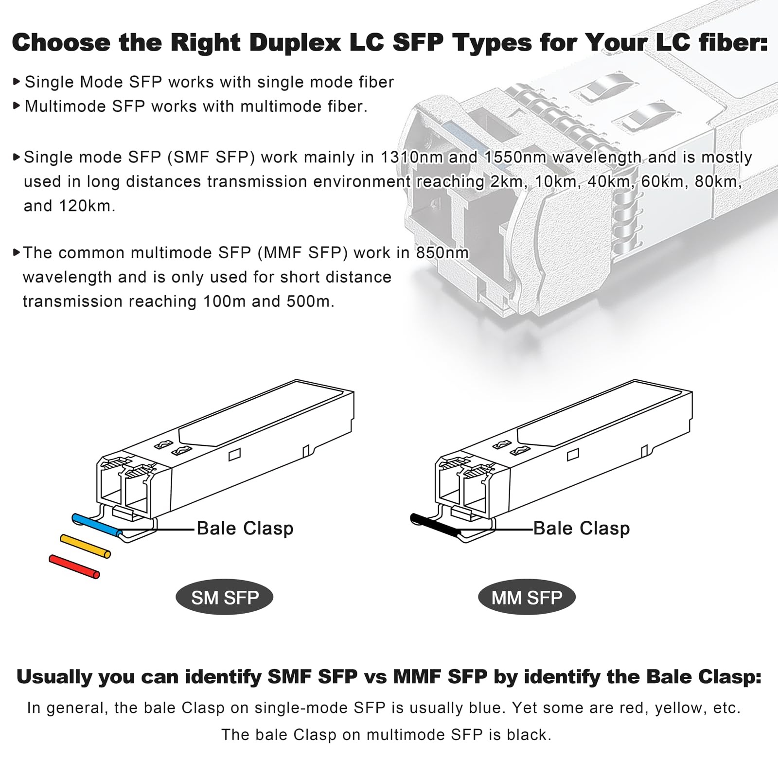 50ft/15m LC to LC Armored Fiber Optic Cable, Outdoor Fiber Patch Cable, Singl…