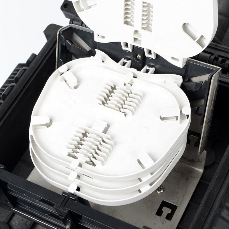IP65 Waterproof Fiber Optic Splice Closure Wall-Mounted Direct Burial 4 In16 Out
