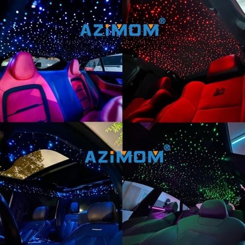 Fiber Optic Starlight Headliner 450 Strands 9.8ft 16W APP Remote Sound