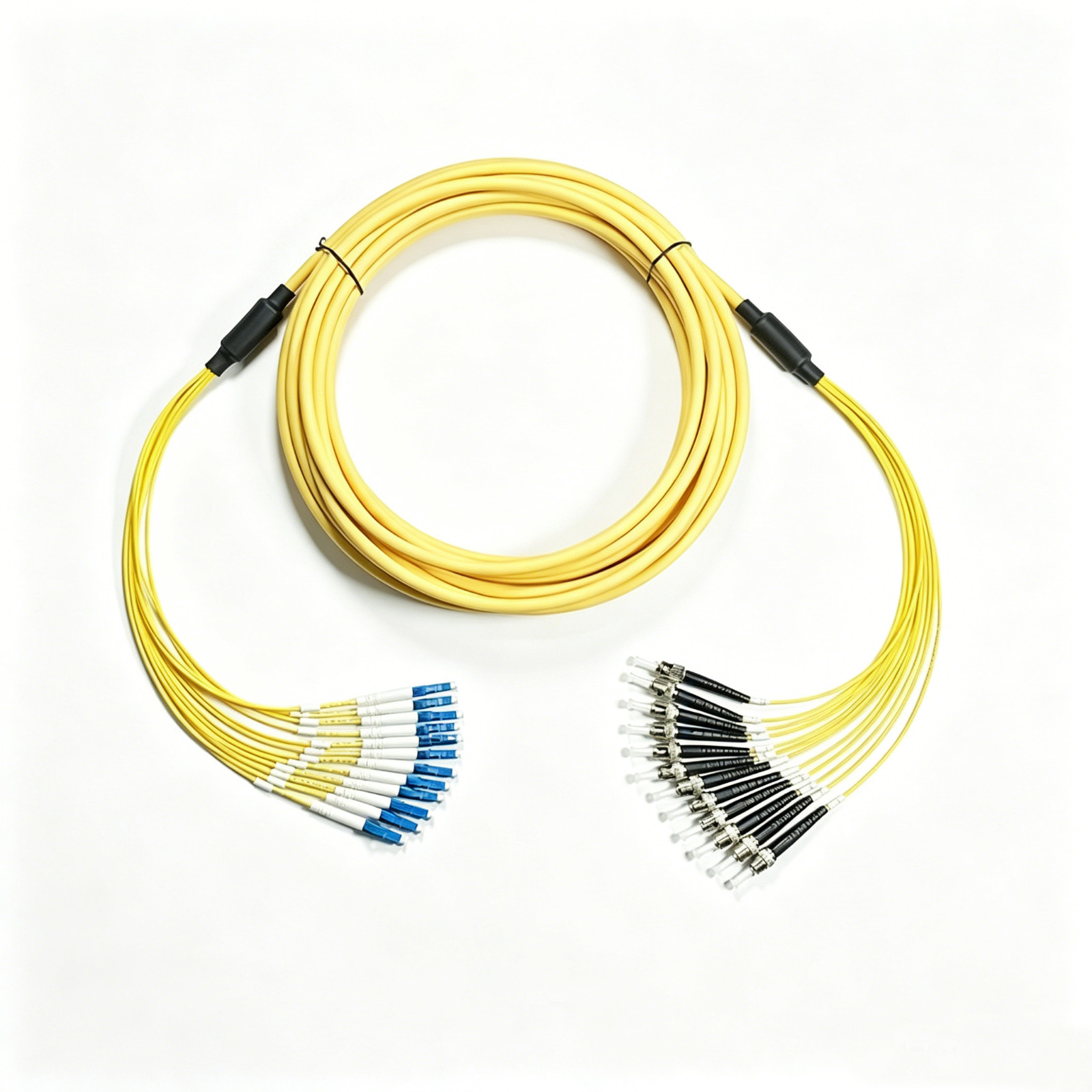 10M 12 Core Singlemode Bundle Fiber Optic Patch Cord SC to LC FC ST Data Center