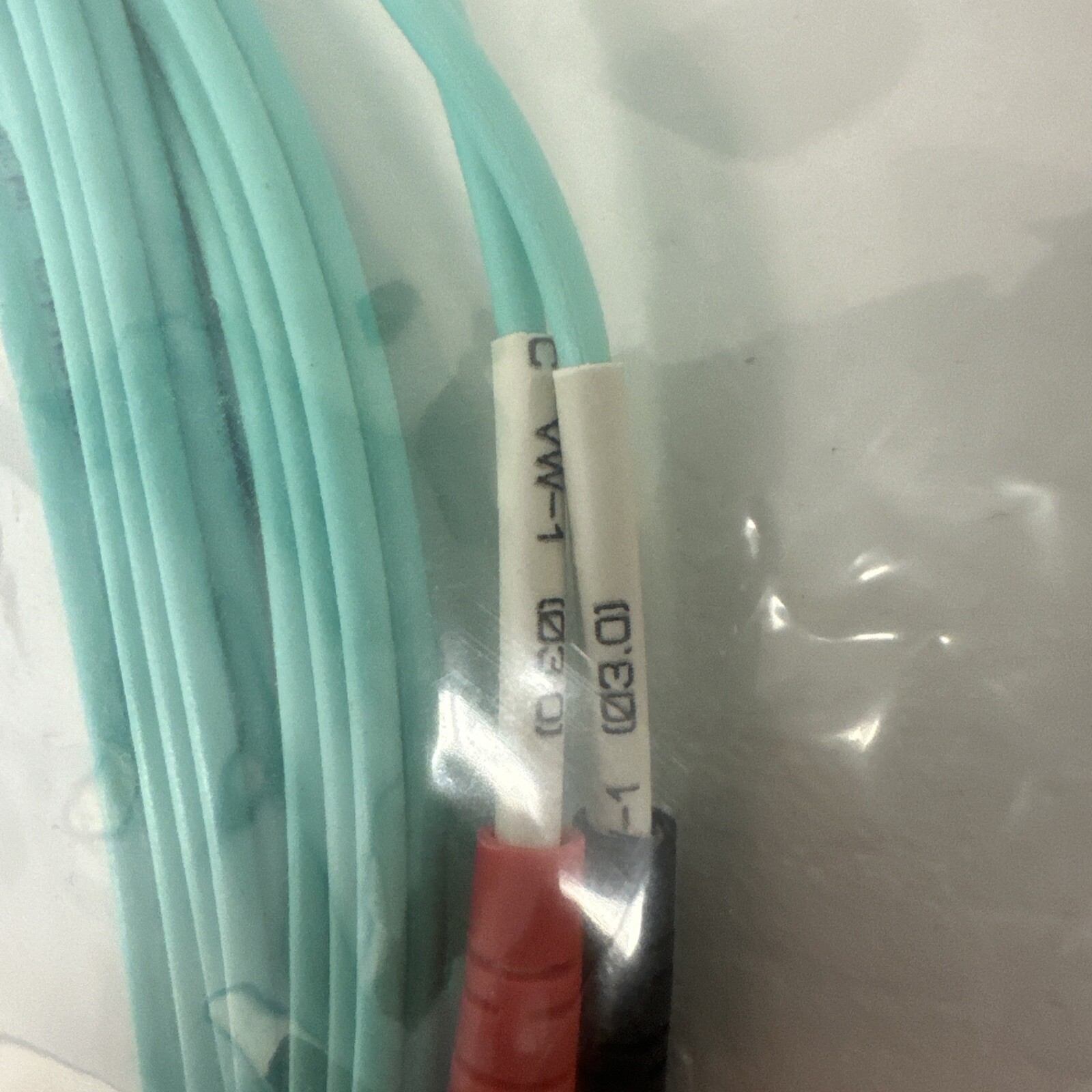 Lot of 4x Legrand C2G 33048 5M 16.4FT LC-LC 10G OM3 DPX MM Fiber Cable – Aqua