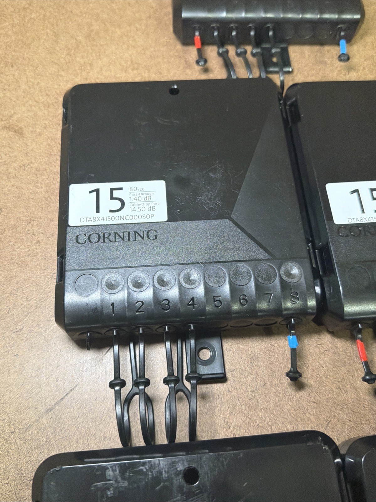 CORNING Evolv Optical Tap DTA8X41500NC000S0P Lot of 7 Used VGC!