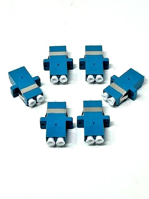 6-pk Duplex LC to LC Female Coupler Fiber Optic Adapter Single Mode Multimode