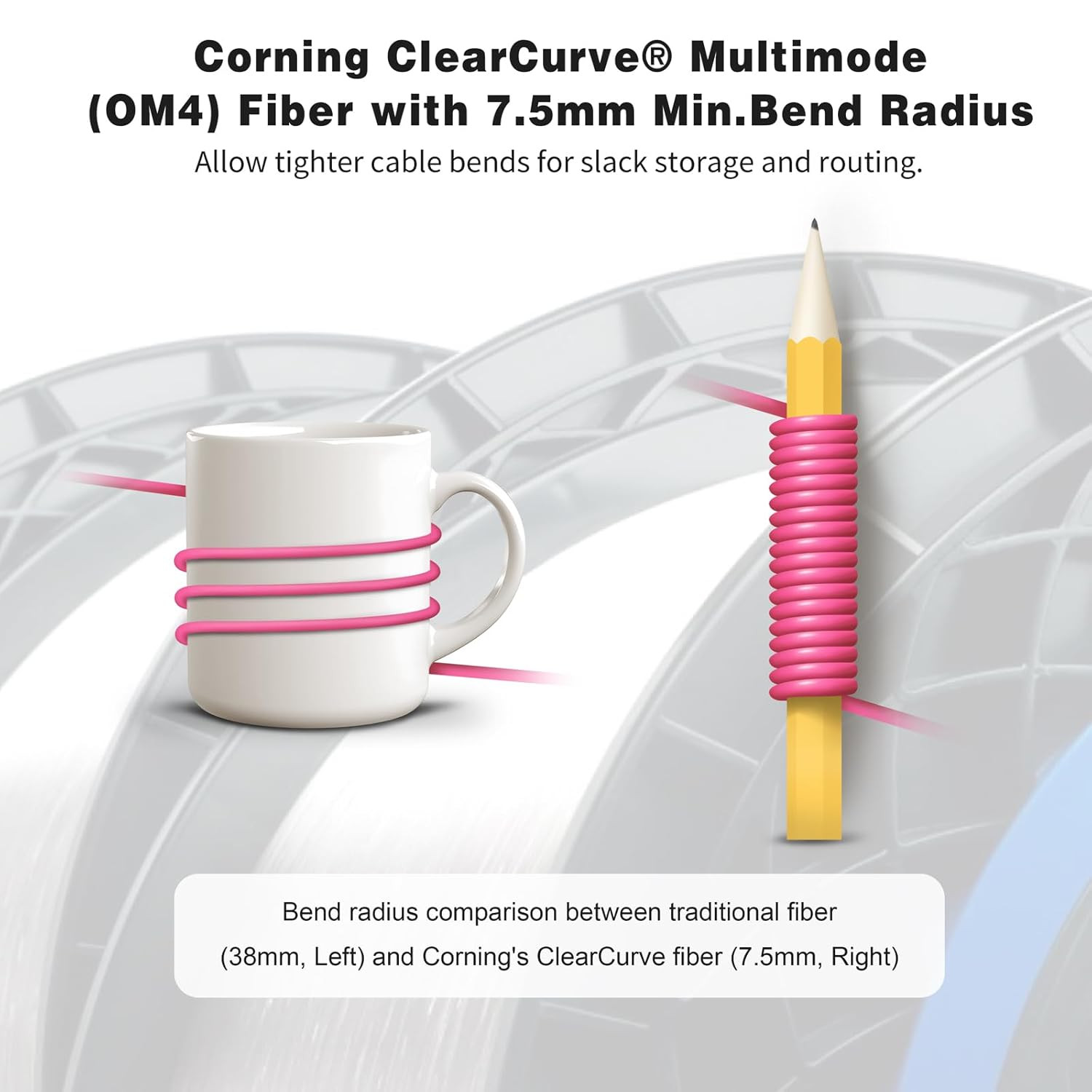 30Ft OM4 MTP/MPO Fiber Cable 12 Strand Female Plenum Patch Cord Type B