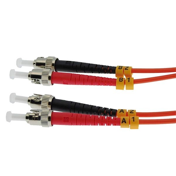 6FT 2m ST to ST Duplex Multi Mode 62.5/125 Fiber Optic Optical Patch Cable Cord
