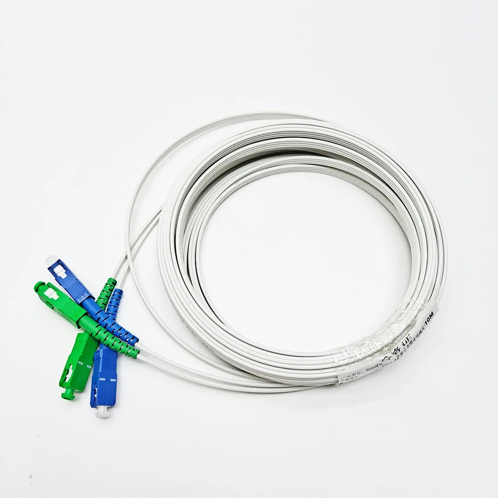 Optic Extension Wire SC UPC+APC SM 2-Core Indoor Drop Thread Fiber Optical Cable