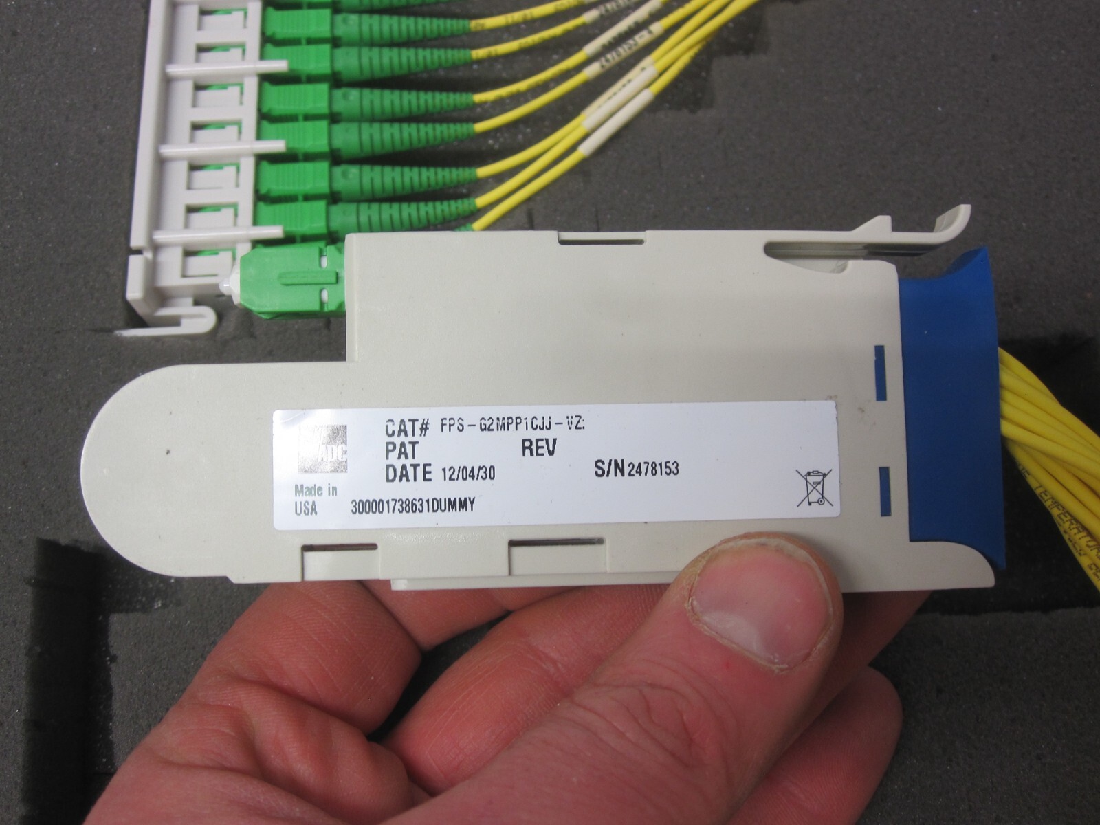 TE Connectivity Optical Distribution Frame Retrofit Kits Universal Splitter