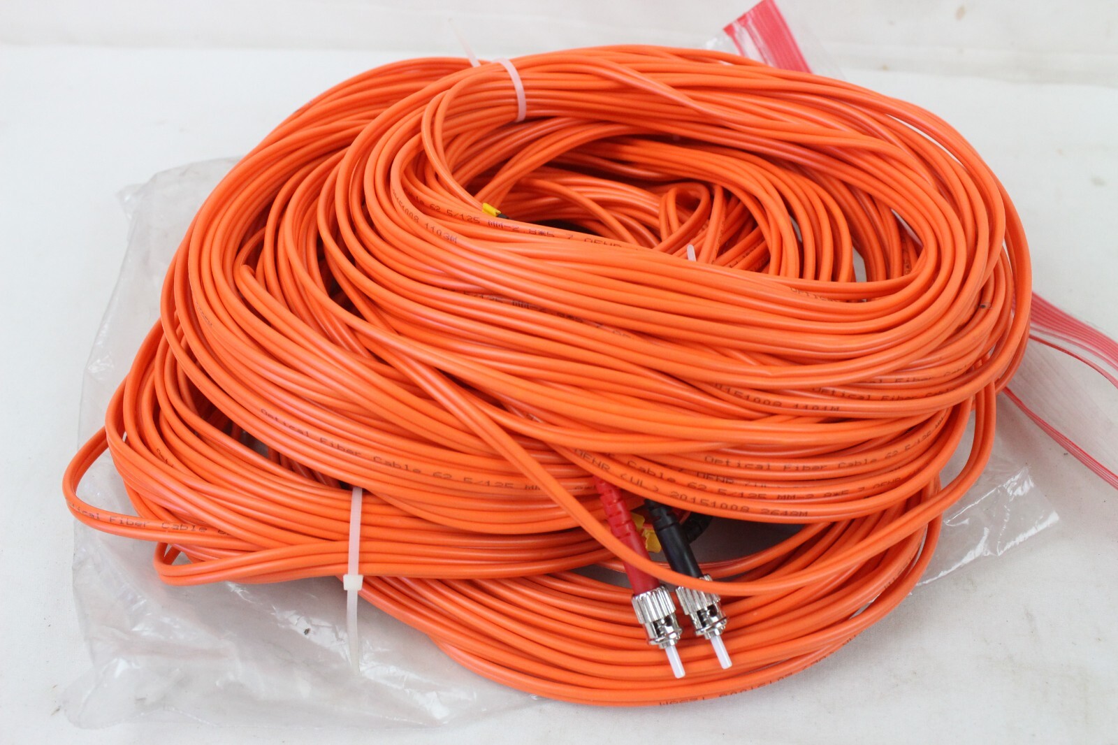 5 New Opitcal Duplex 62.5/125 Red Black Multimode Fiber Patch Cable Orange Optic