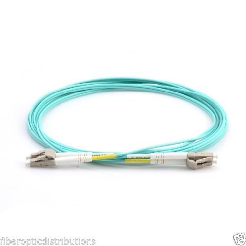 OM4 LC to LC Fiber Optic Patch Cable Multimode Duplex Aqua 50/125 3M