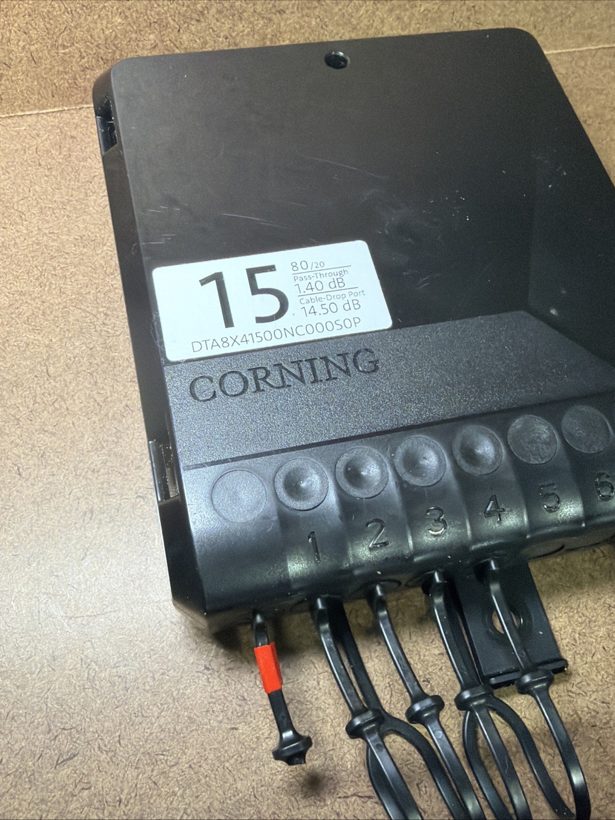 CORNING Evolv Optical Tap DTA8X41500NC000S0P Lot of 7 Used VGC!