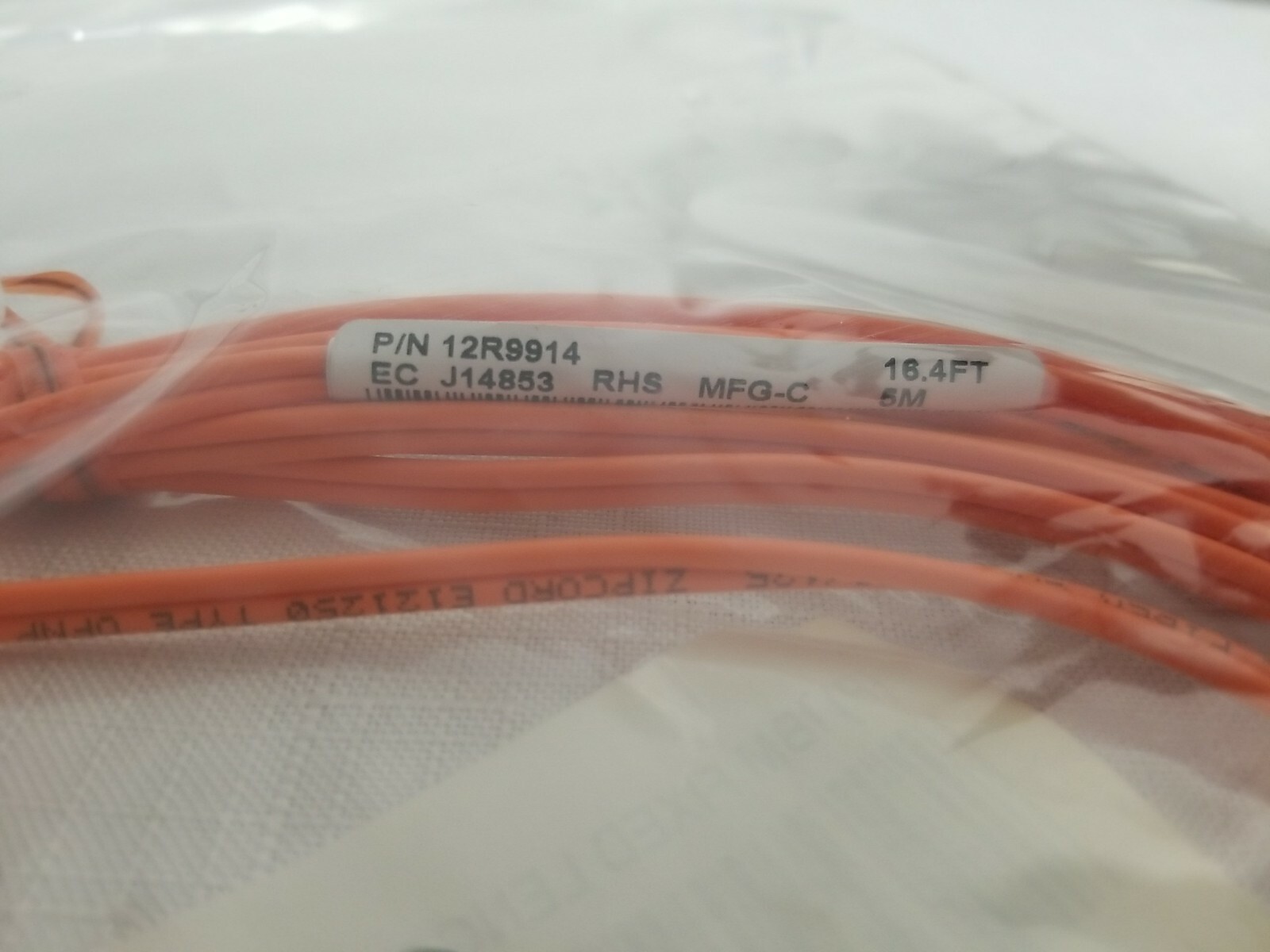 5M/16ft LC/LC Fibre Cable 50/125 IBM OEM 12R9914 EC J14853 OFNP Bulk Available