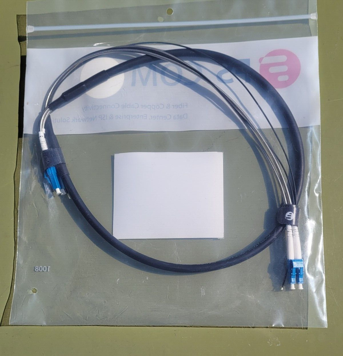 FS 1M OS2 LC UPC to LC UPC Fiber Optic Cable Singlemode Duplex OS2 Fiber Patch