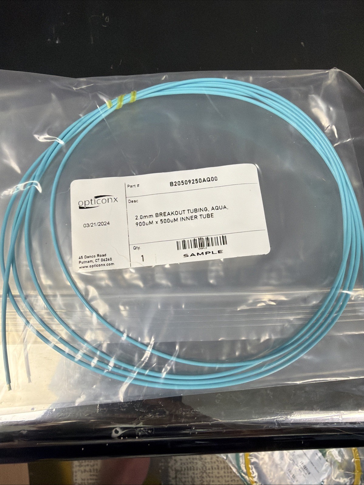 Opticonx Fiber Optic Installation Lot – UBK-96 Breakout Kit Splitters Tubbing Ca